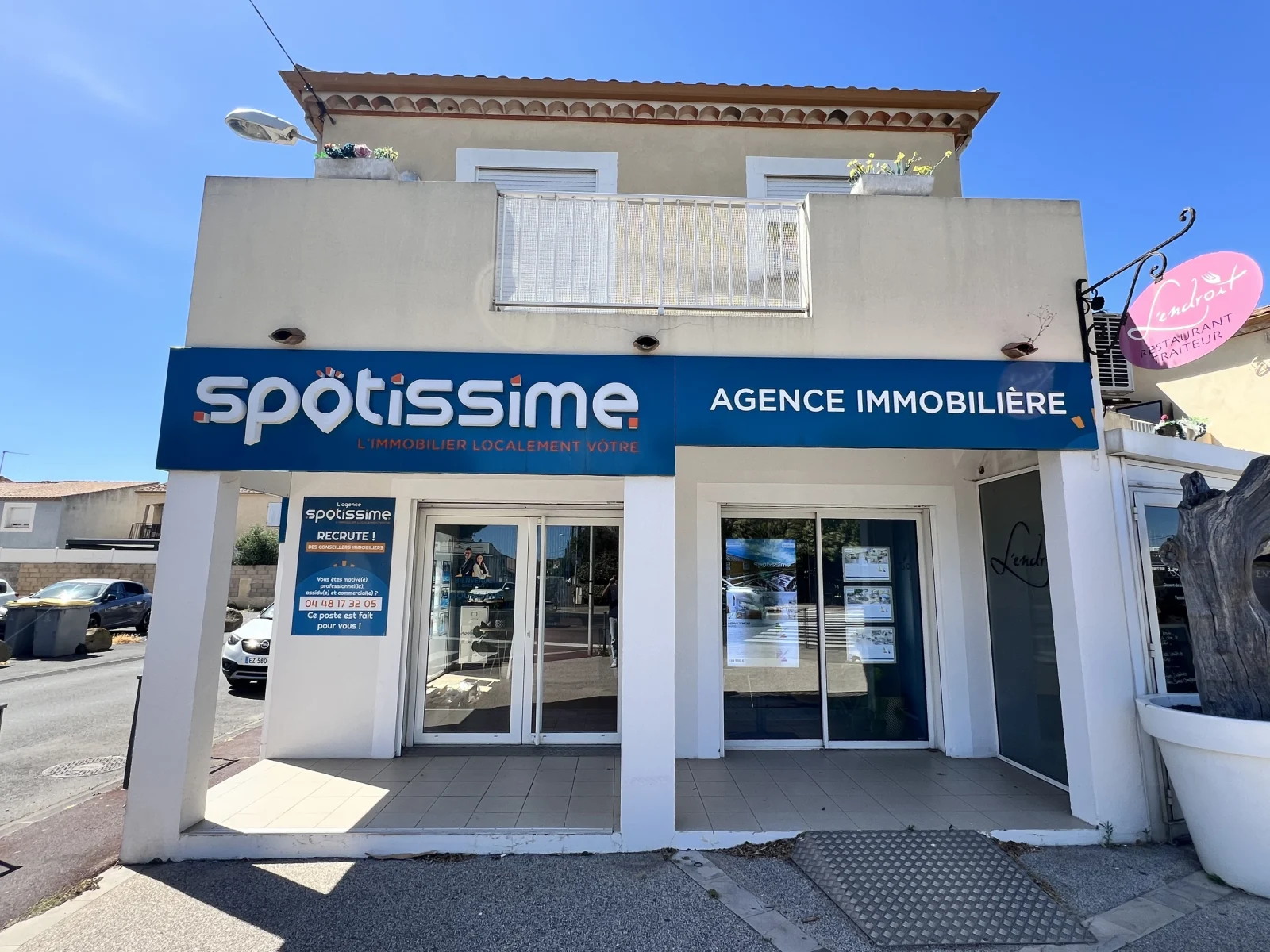 Facade de l'agence immobilière Spotissime à Agde